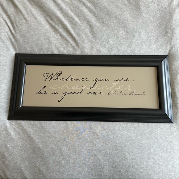 Kindred Hearts "Whatever You Are, Be a Good One" Lincoln Quote Framed Art - Picture 2 of 6